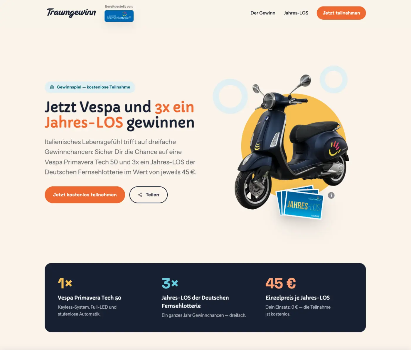 Kampagnen-Screenshot – Soziallotterie