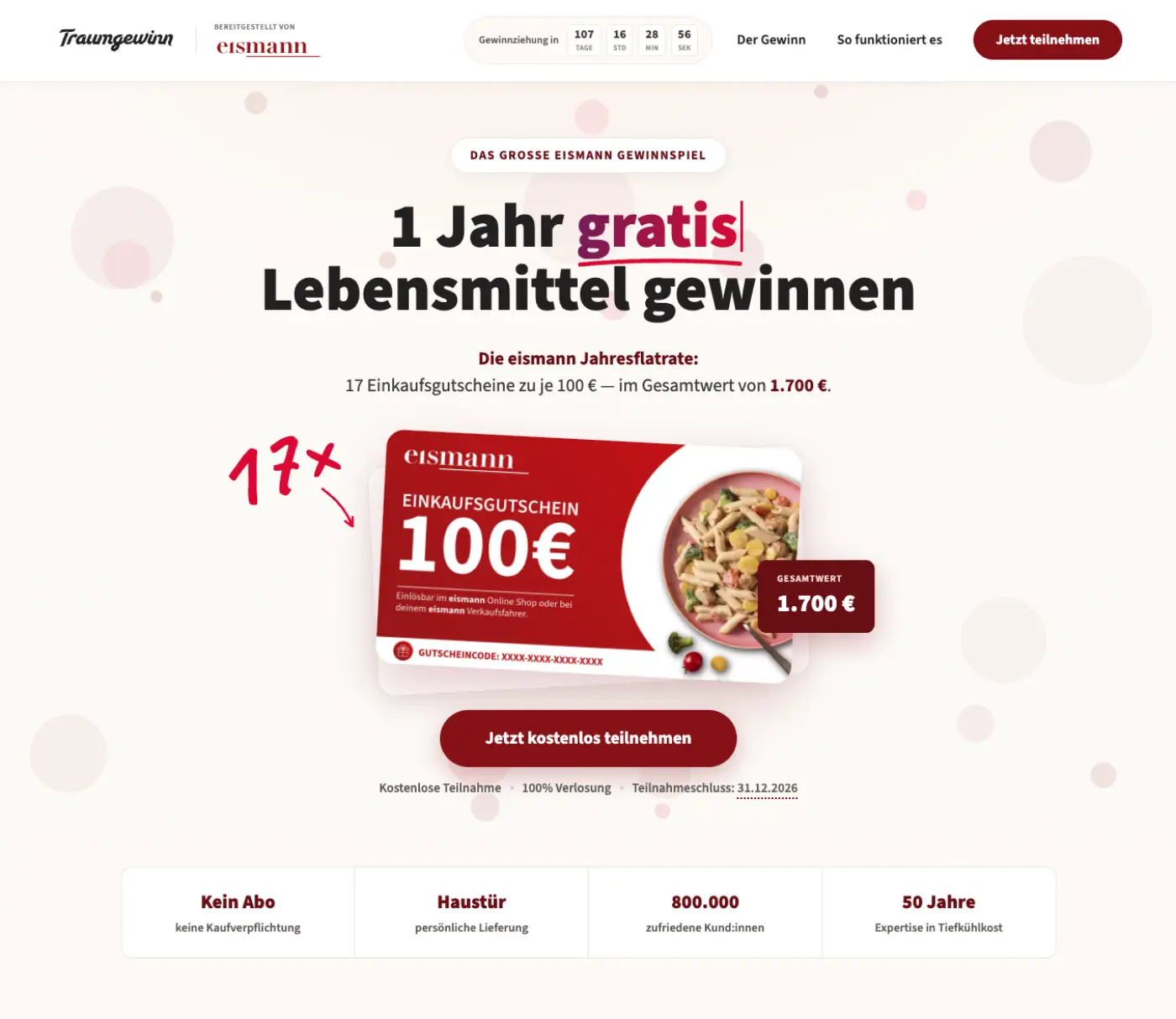 Kampagnen-Screenshot – Lebensmittel
